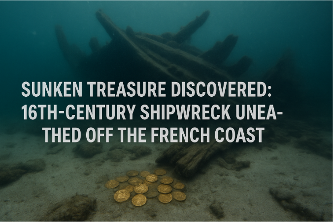 Sunken Treasure Discovered: 16th-Century Shipwreck Unearthed off the French Coast